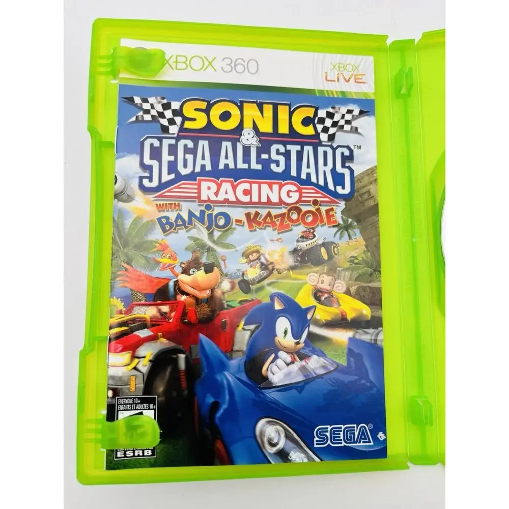 Sonic & Sega All-Stars Racing With Banjo-Kazooie Xbox 360 CIB Tested Works VG
